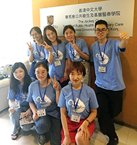 Participants receive research training at host units of CUHK in smart T-shirts